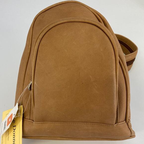LE DONNE MINI SOFT TAN LEATHER BACKPACK - Picture 2 of 16
